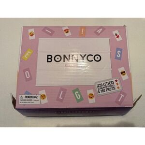 NEW! BONNYCO Pink Light Box 1220 Letters Symbols Emojis Funniest Lightbox
